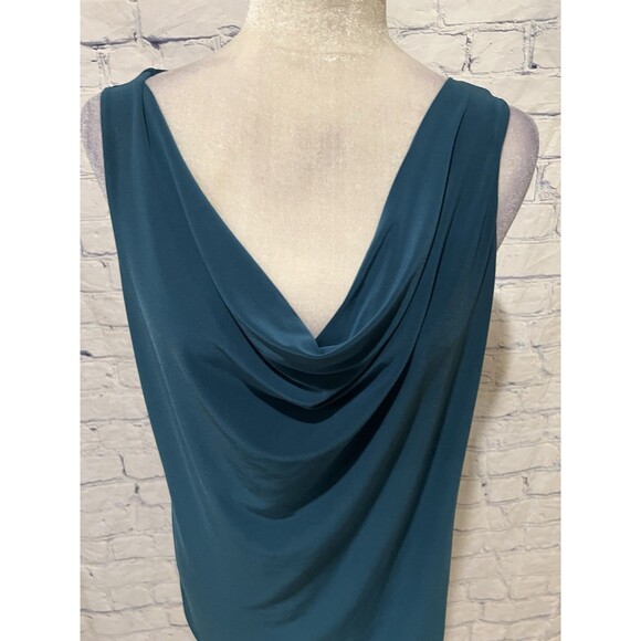 Clara Sun Woo Tank Top Sleeveless Shirt Scoop Neck Stretch Size Large - Picture 2 of 6